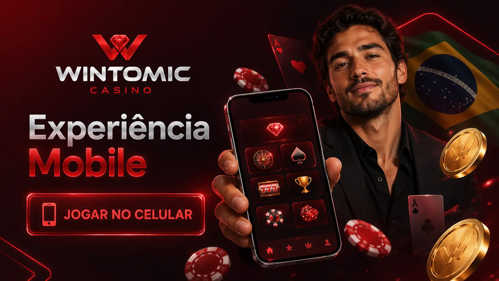 Experiência Mobile no Wintomic Casino